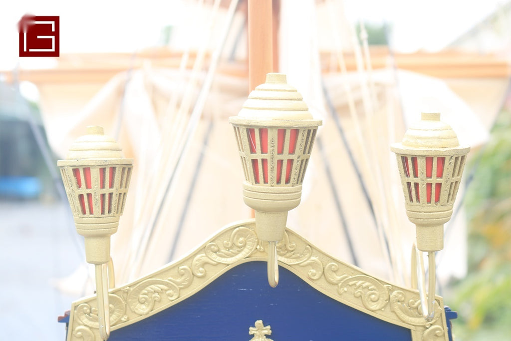 Model Tall Ship SAN FELIPE PAINTED - Deiall 80 x 26 x H. 70 cm