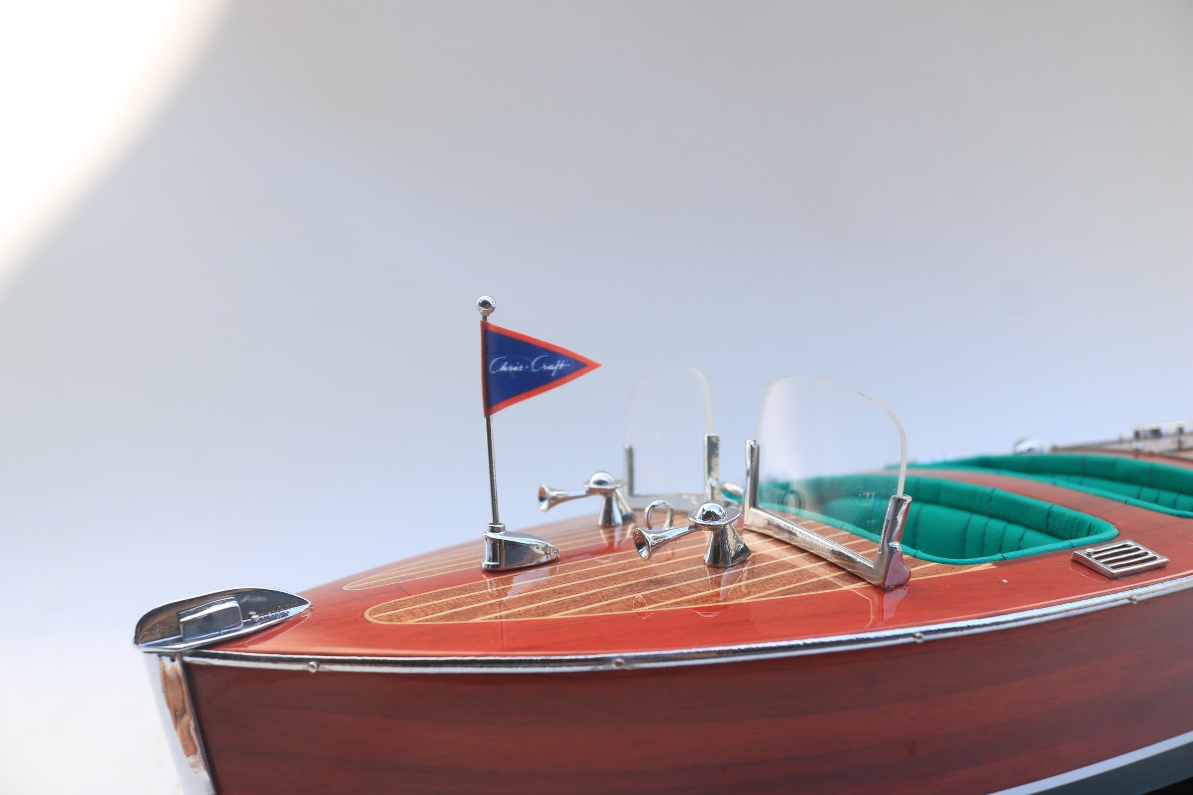Model Speed Boat Chris Craft Triple Cockpit 51 x 16 x H. 18 cm