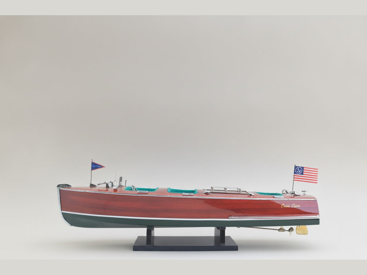 Model Speed Boat Chris Craft Triple Cockpit 51 x 16 x H. 18 cm