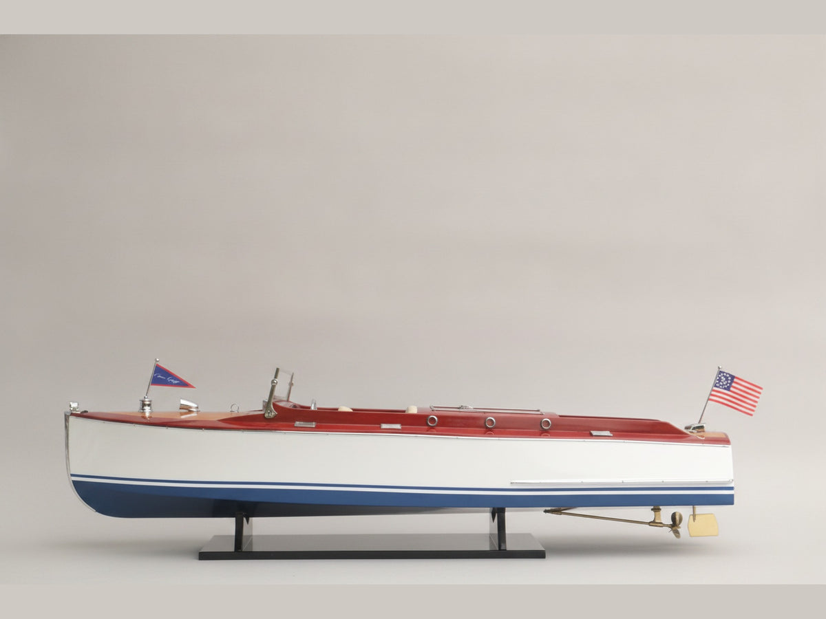 Model Speed Boat Chris Craft Runabout 82 x 23 x H. 23 cm