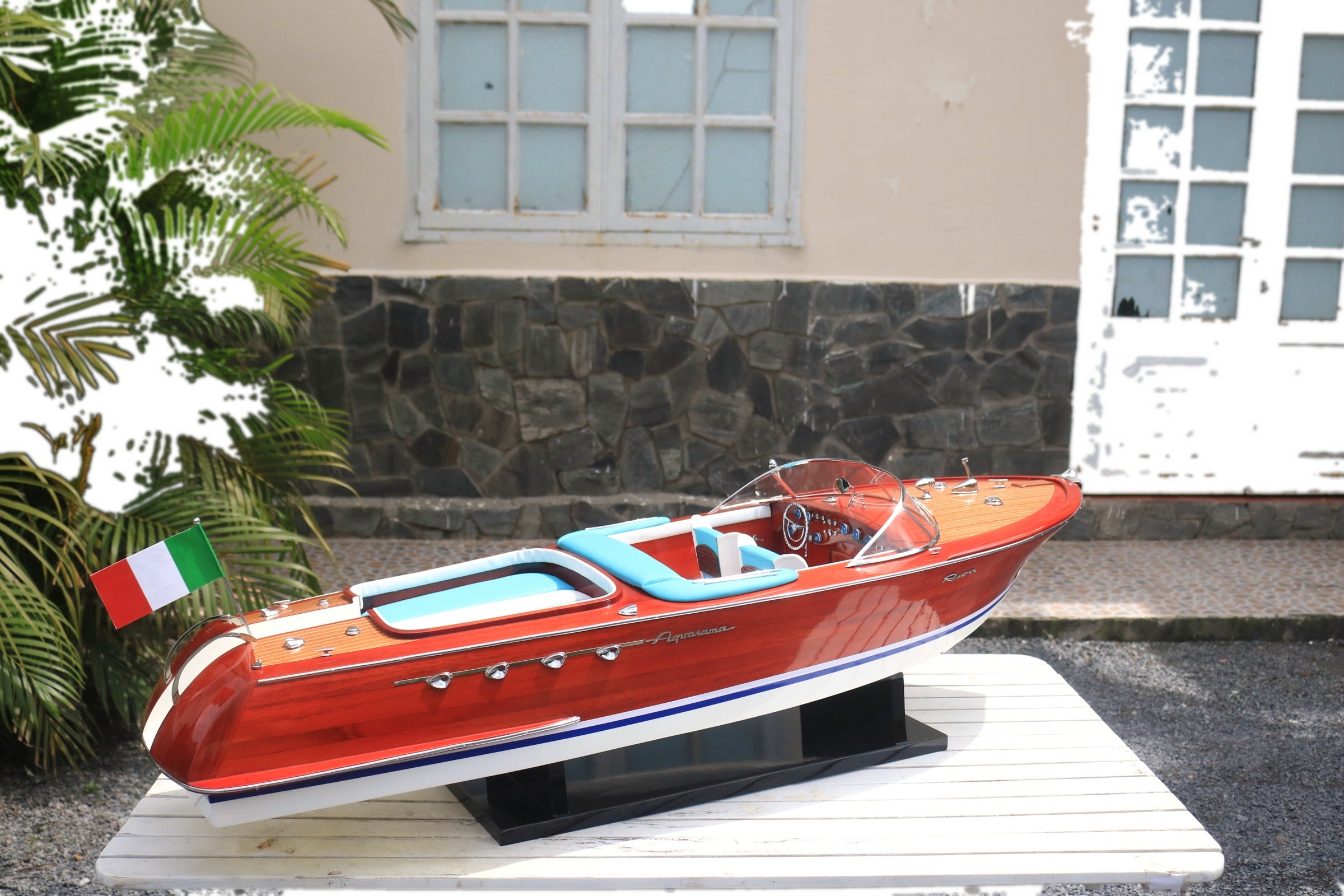 Model Speed Boat Riva Aquarama 124 x 38 x H. 34 cm