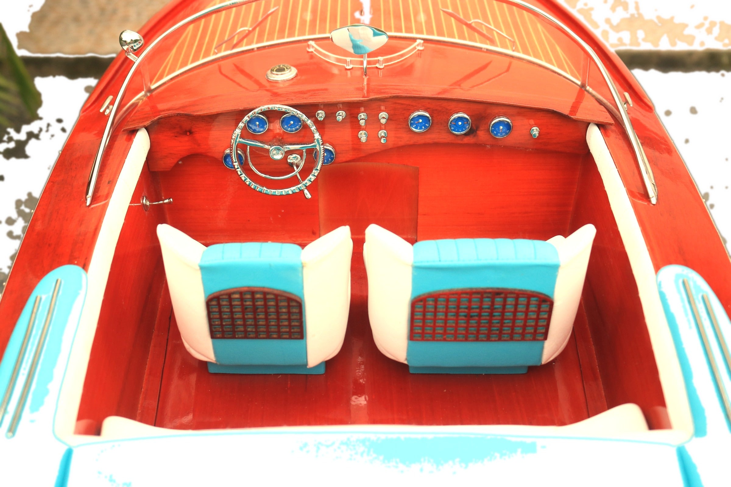 Model Speed Boat Riva Aquarama 124 x 38 x H. 34 cm
