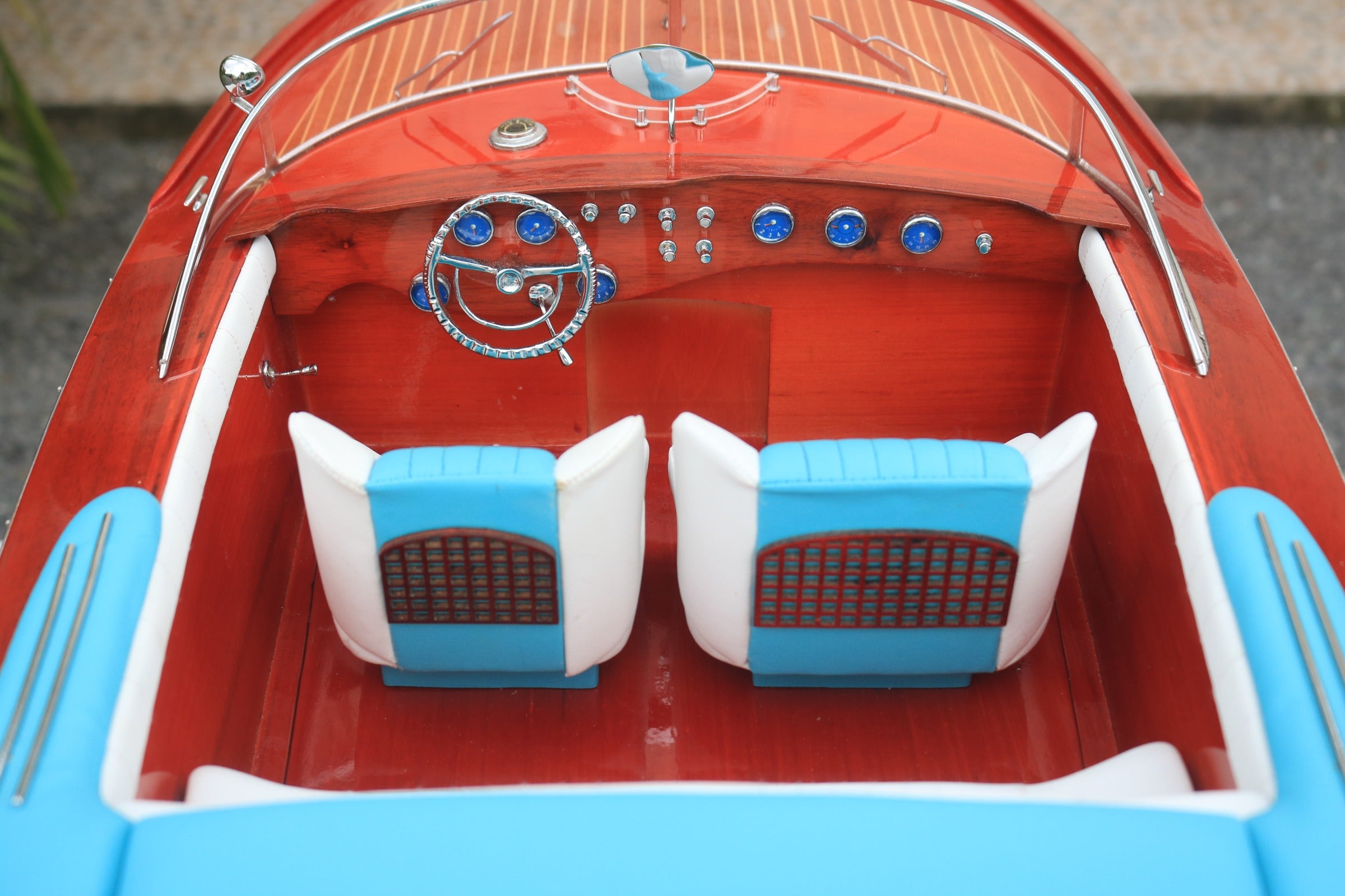 Model Speed Boat Riva Aquarama 87 x 26 x H. 24 cm