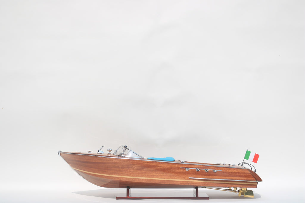 Model Speed Boat Riva Aquarama Wood Finished 124 x 38 x H. 34 cm
