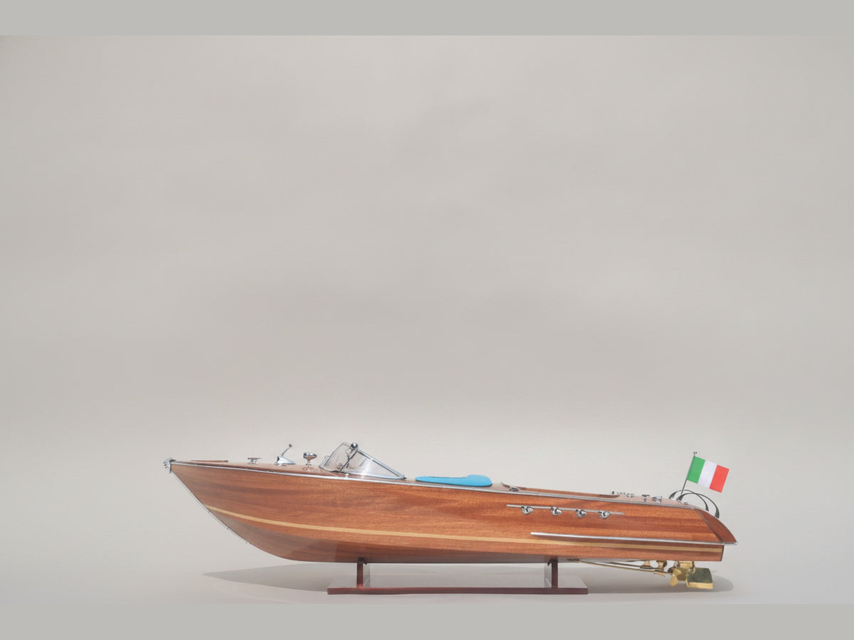 Model Speed Boat Riva Aquarama Wood Finished 174 x 50 x H. 58 cm