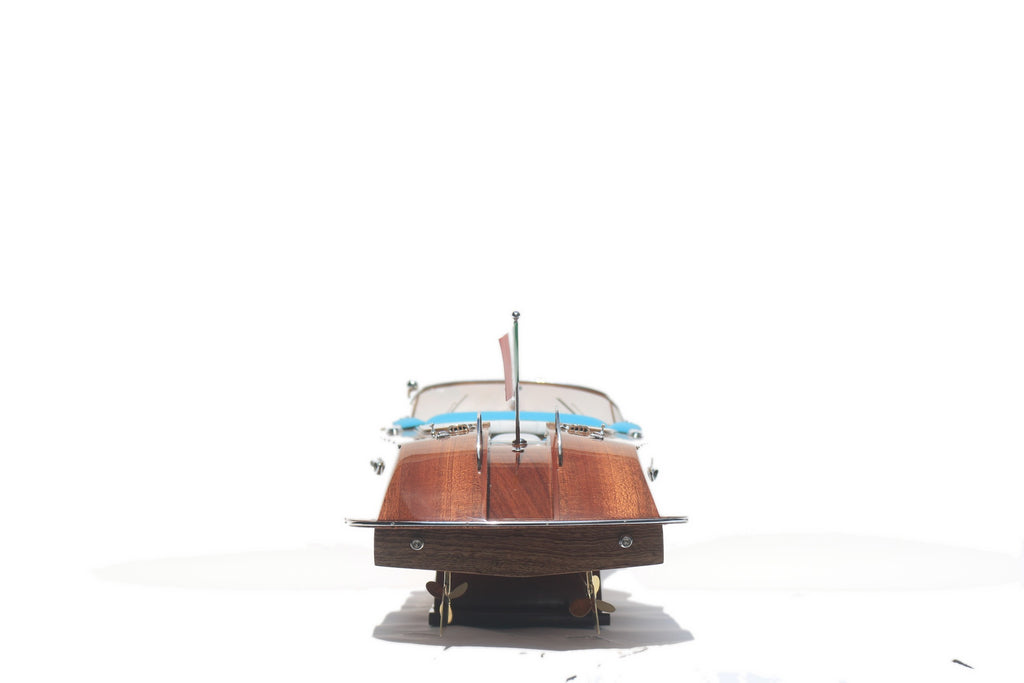 Model Speed Boat Riva Aquarama Wood Finished 67 x 22 x H. 18 cm