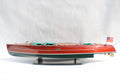 Model Speed Boat Typhoon Painted 100 x 24 x H. 23 cm
