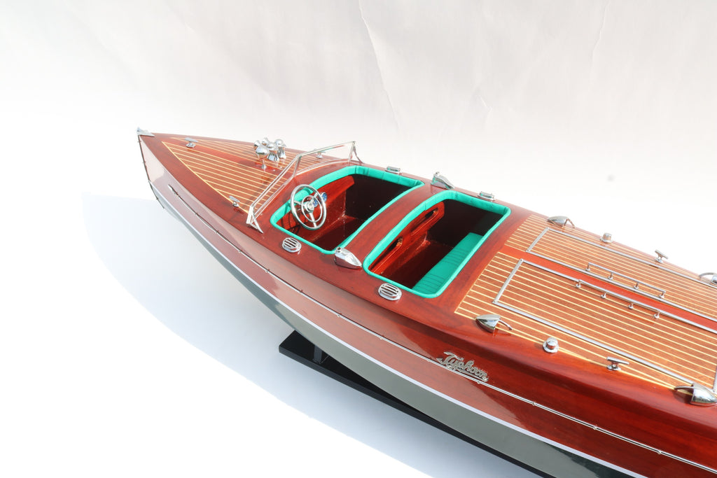 Model Speed Boat Typhoon Painted 100 x 24 x H. 23 cm
