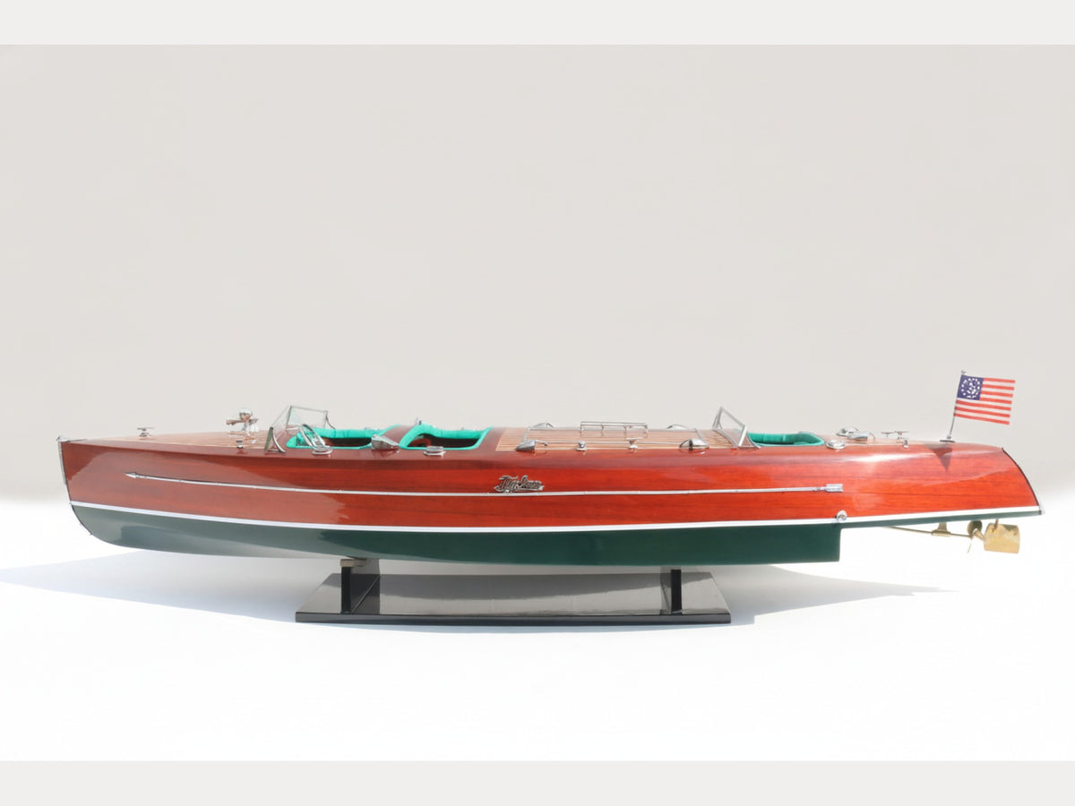 Model Speed Boat Typhoon Painted 100 x 24 x H. 23 cm