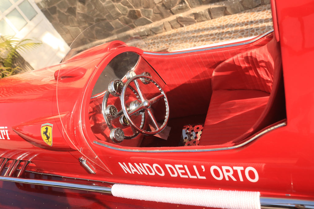 Modell-Speedboot Ferrari Hydroplane, 1954 XXXL size (hull ) 316X120X87 316 x 120 x H. 87 cm