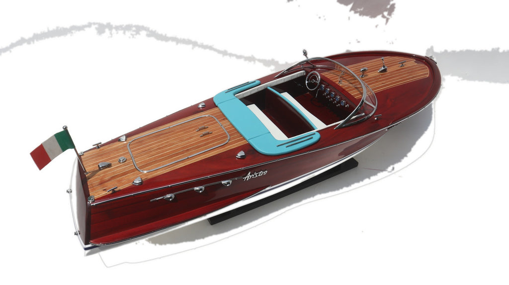 Model Speed Boat Riva Super Ariston 90 x 27 x H. 22 cm
