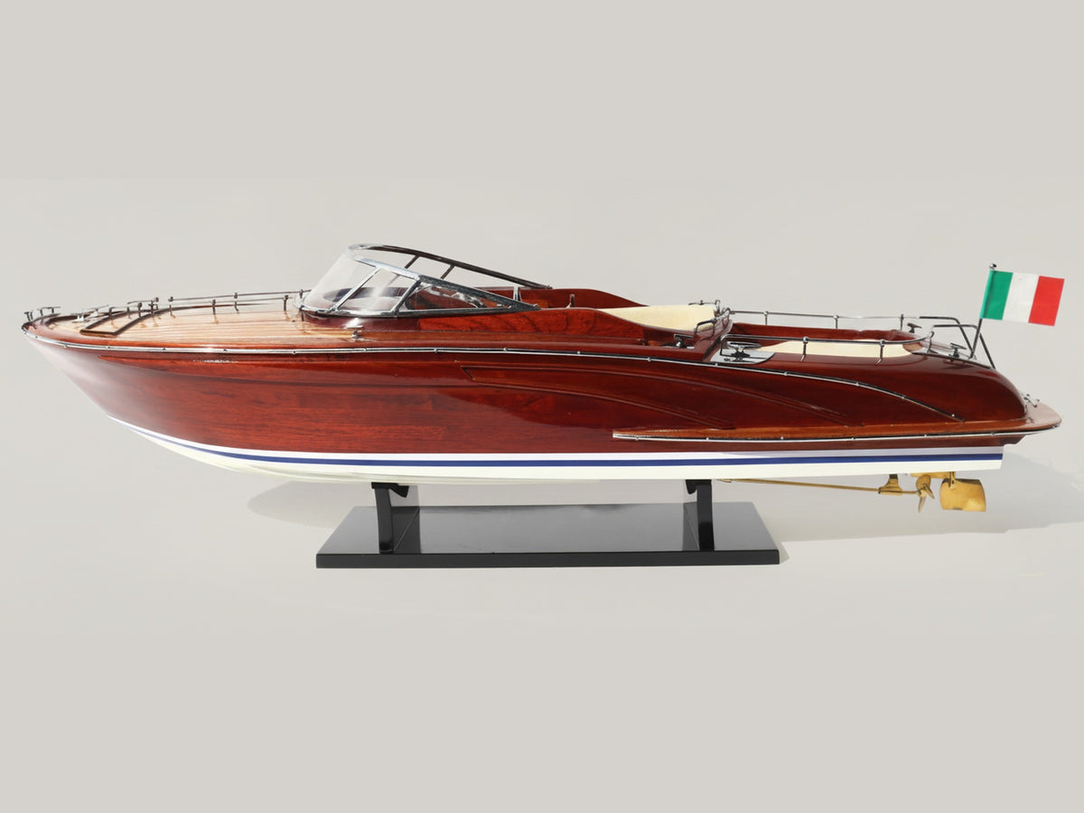 Model Speed Boat Riva Rama 44 - Purple Painted 65 x 19 x H. 20 cm