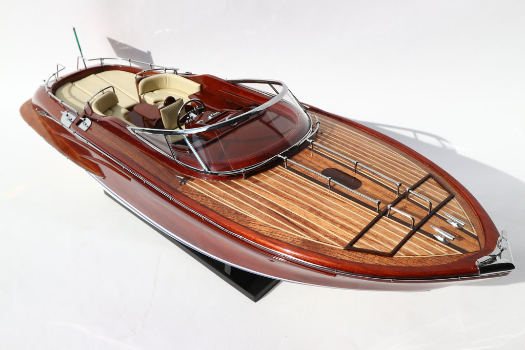 Model Speed Boat Riva Rama 44 - Purple Painted 90 x 27 x H. 27 cm