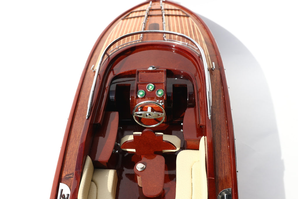 Model Speed Boat Riva Rama 44 - Purple Painted 90 x 27 x H. 27 cm