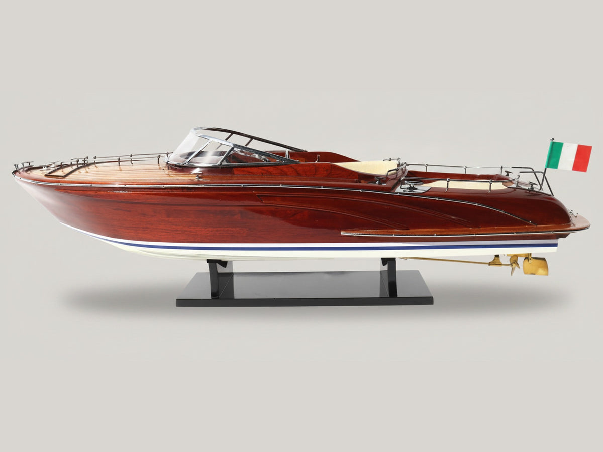 Model Speed Boat Riva Rama 44 - Purple Painted 90 x 27 x H. 27 cm