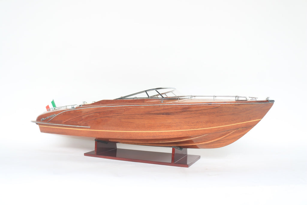 Modell-Speedboot Riva Rama 44 - Natural Wood Finished 65 x 19 x H. 20 cm