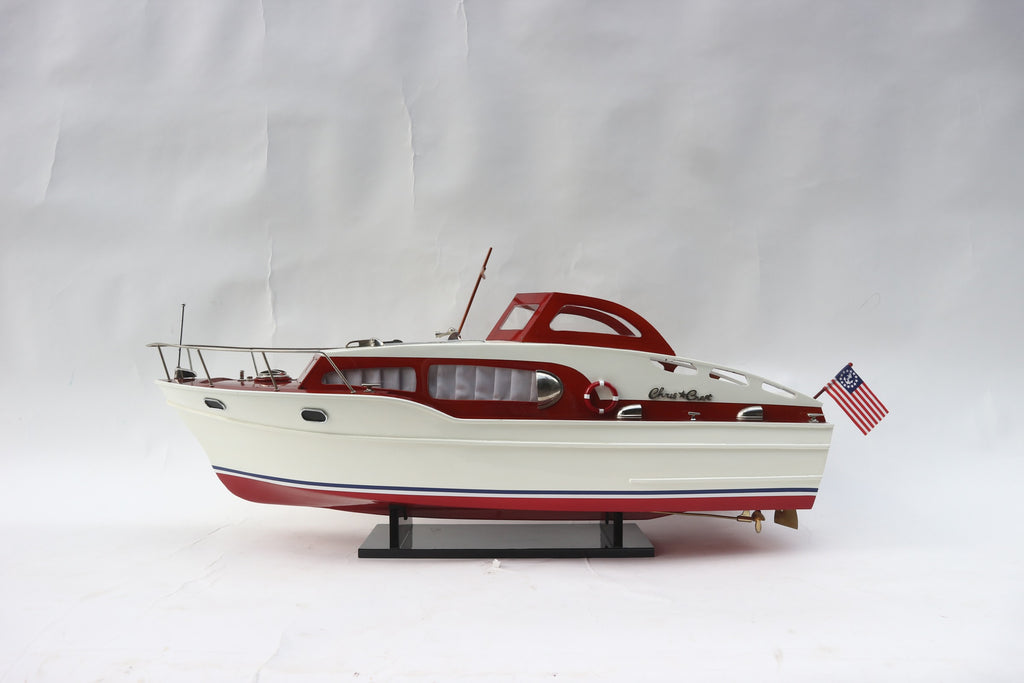 Model Speed Boat Chris Craft Commander 71 x 22 x H. 28 cm