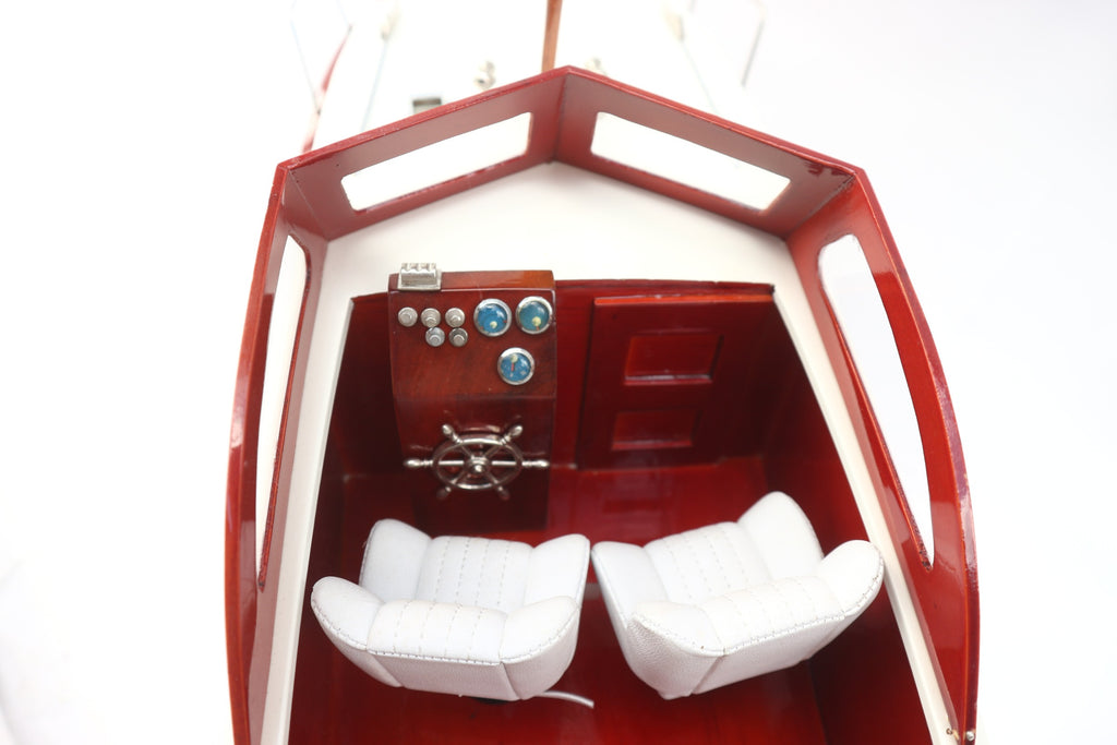 Model Speed Boat Chris Craft Commander 71 x 22 x H. 28 cm
