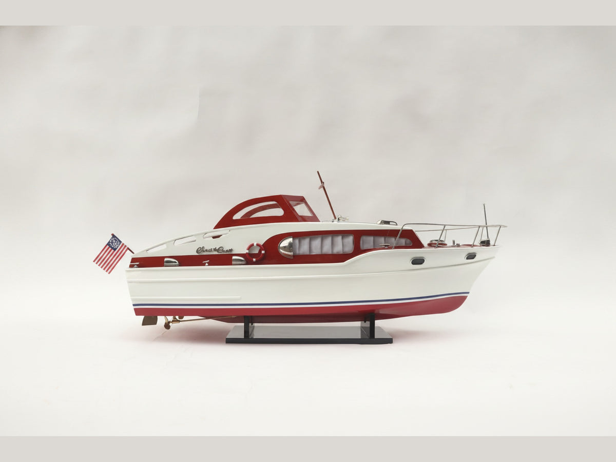 Model Speed Boat Chris Craft Commander 71 x 22 x H. 28 cm