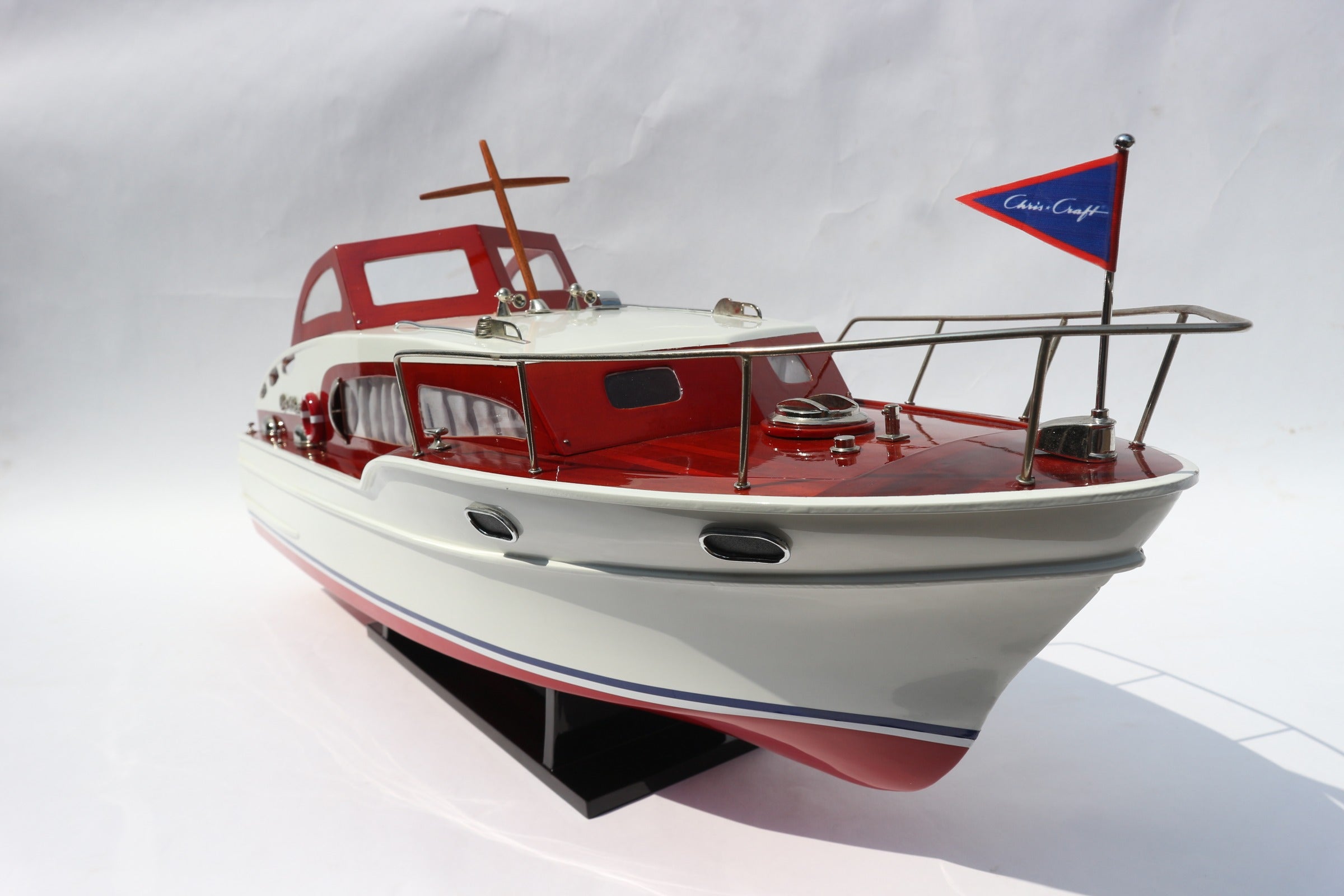 Model Speed Boat Chris Craft Commander 94 x 29 x H. 32 cm
