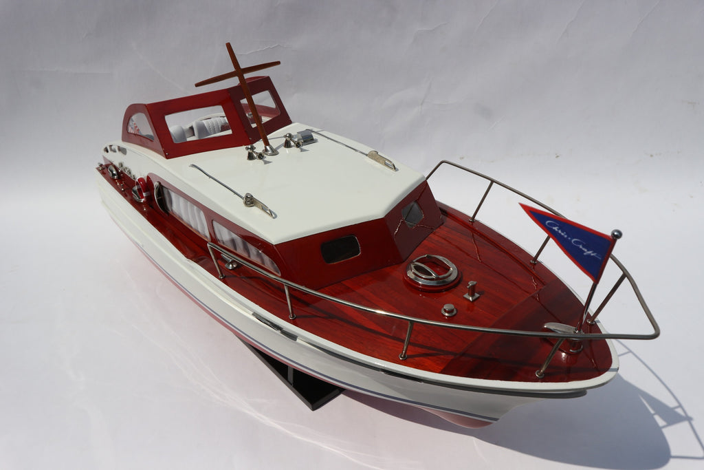 Model Speed Boat Chris Craft Commander 94 x 29 x H. 32 cm