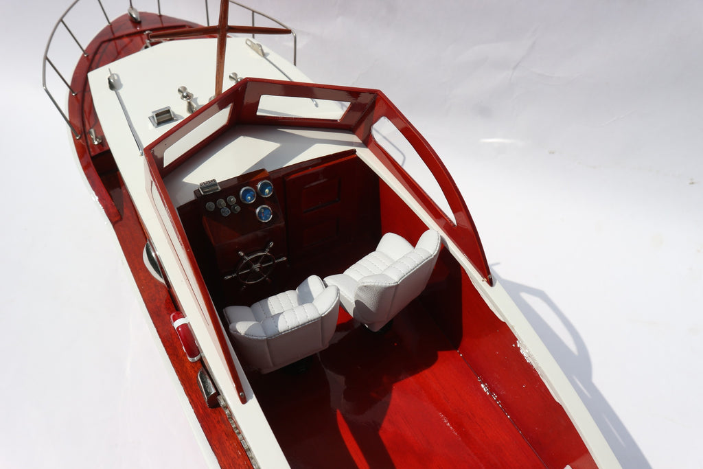 Model Speed Boat Chris Craft Commander 94 x 29 x H. 32 cm