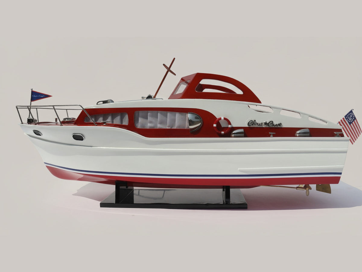 Model Speed Boat Chris Craft Commander 94 x 29 x H. 32 cm