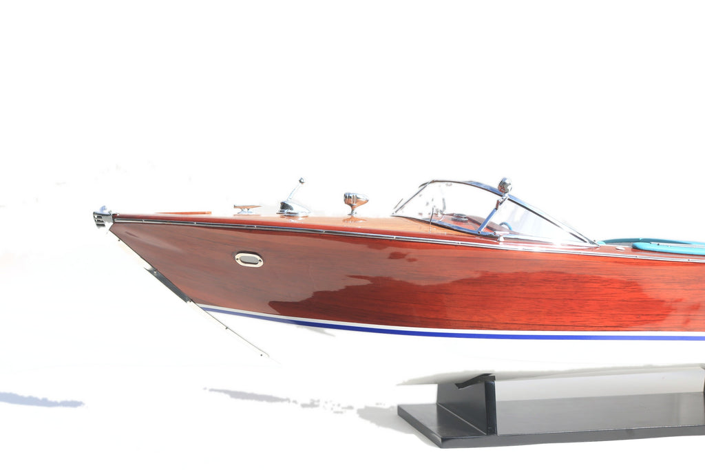 Model Speed Boat Super Riva Aquarama Painted 40 x 12 x H. 12 cm