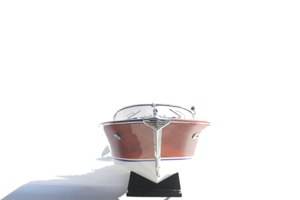 Model Speed Boat Super Riva Aquarama Painted 40 x 12 x H. 12 cm