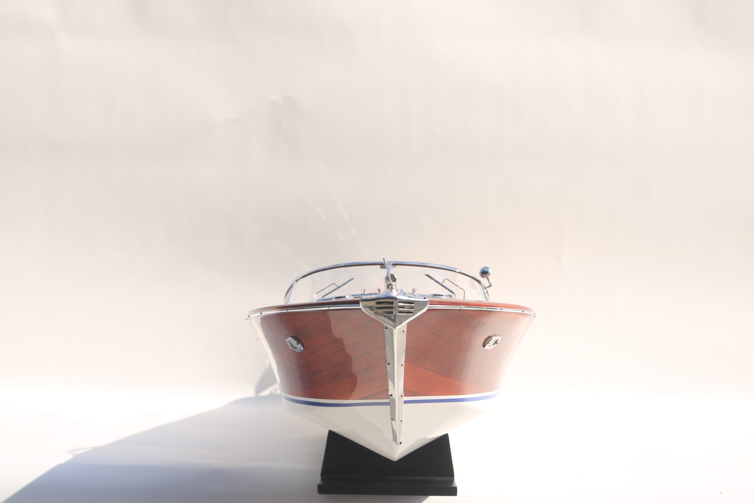 Model Speed Boat Super Riva Aquarama Painted 40 x 12 x H. 12 cm