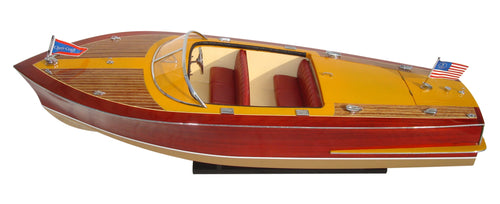 Model Speed Boat Chris Craft Capri 1955 70 x 23 x H. 24 cm