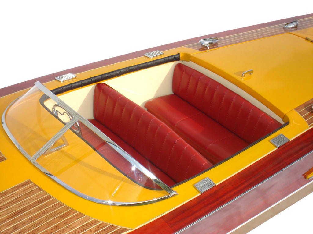 Model Speed Boat Chris Craft Capri 1955 70 x 23 x H. 24 cm