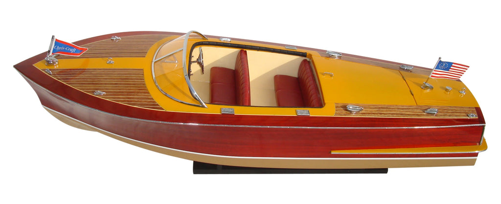 Model Speed Boat Chris Craft Capri 1955 93 x 32 x H. 27 cm