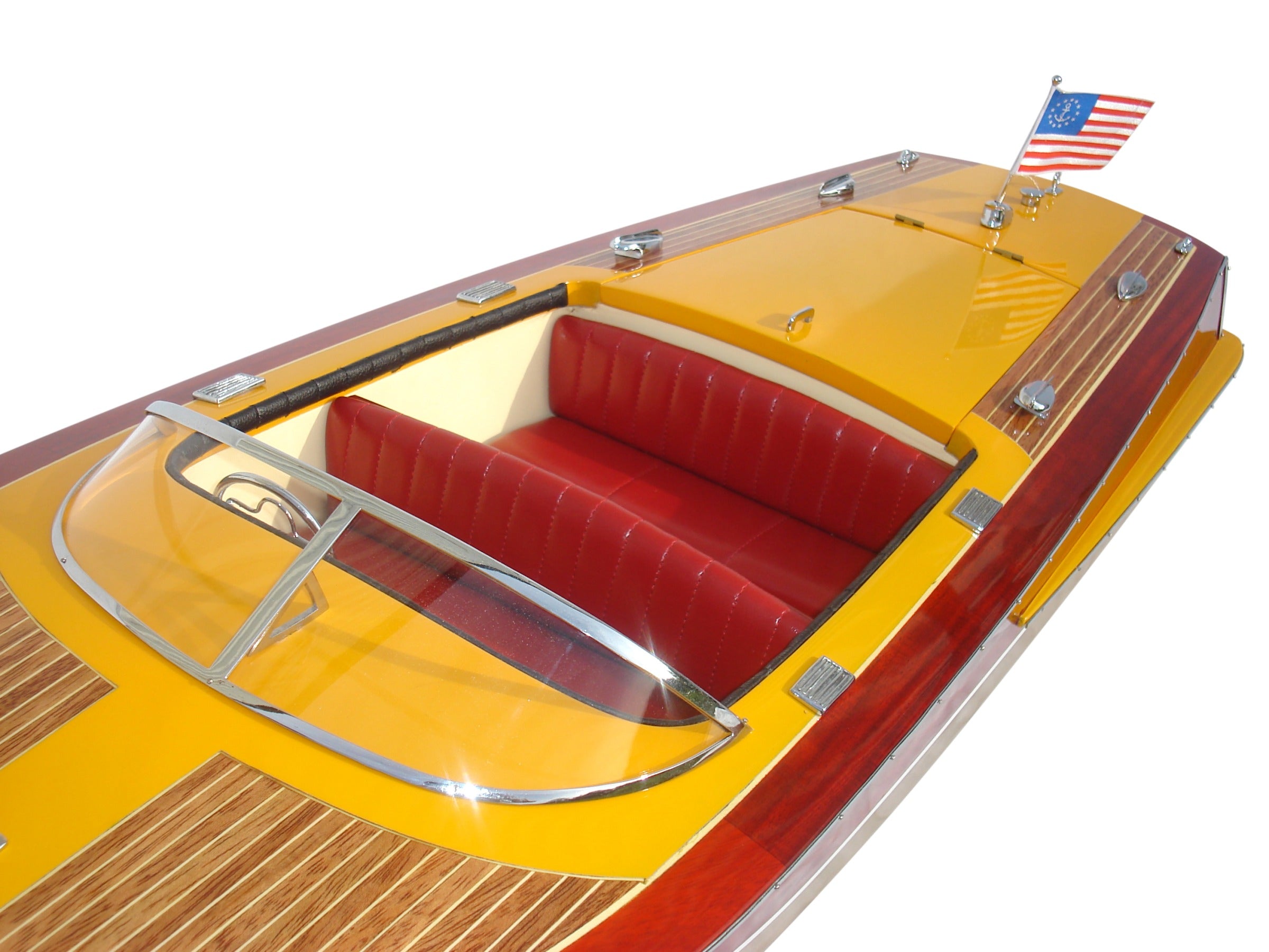 Model Speed Boat Chris Craft Capri 1955 93 x 32 x H. 27 cm
