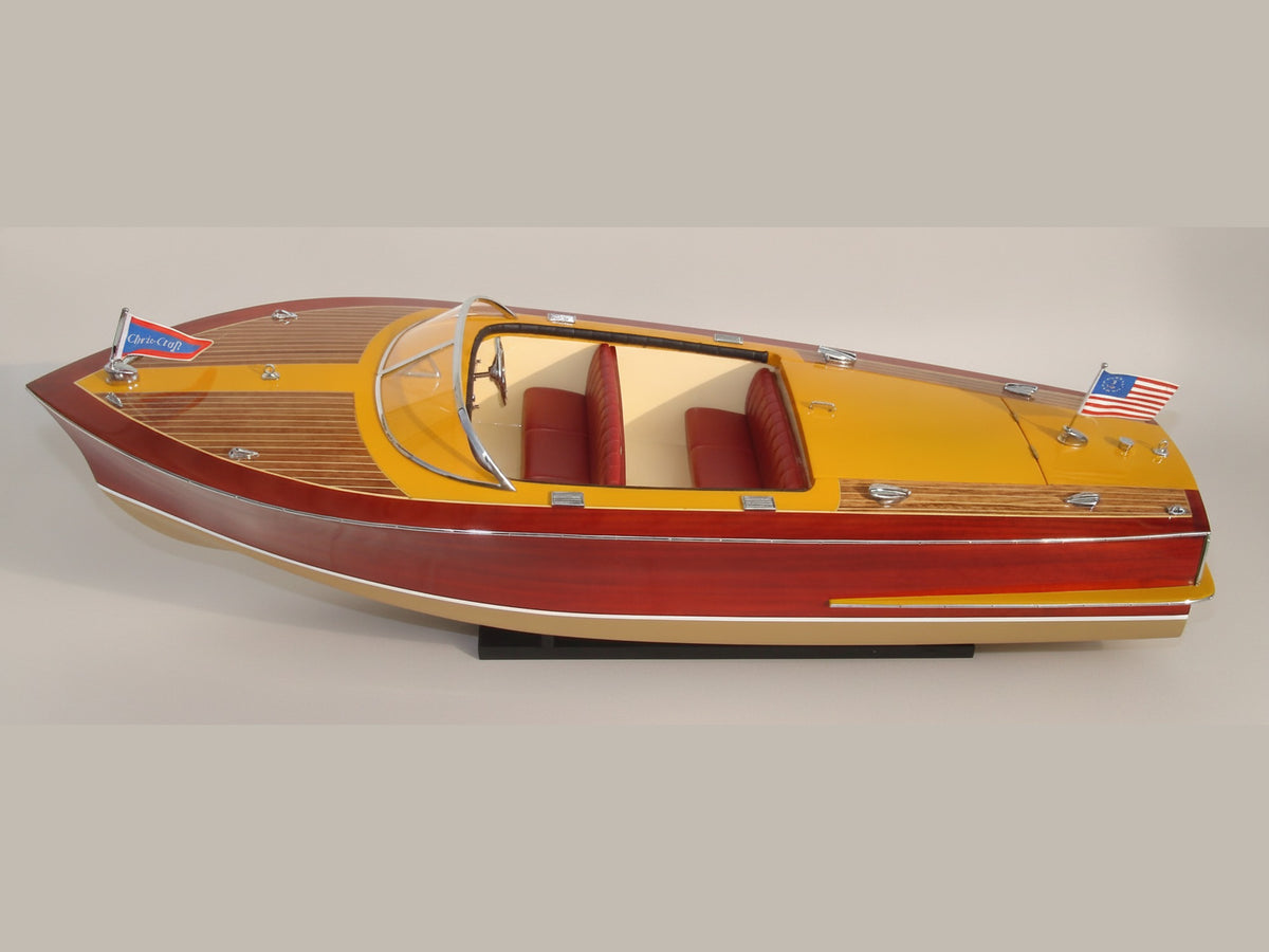 Model Speed Boat Chris Craft Capri 1955 93 x 32 x H. 27 cm