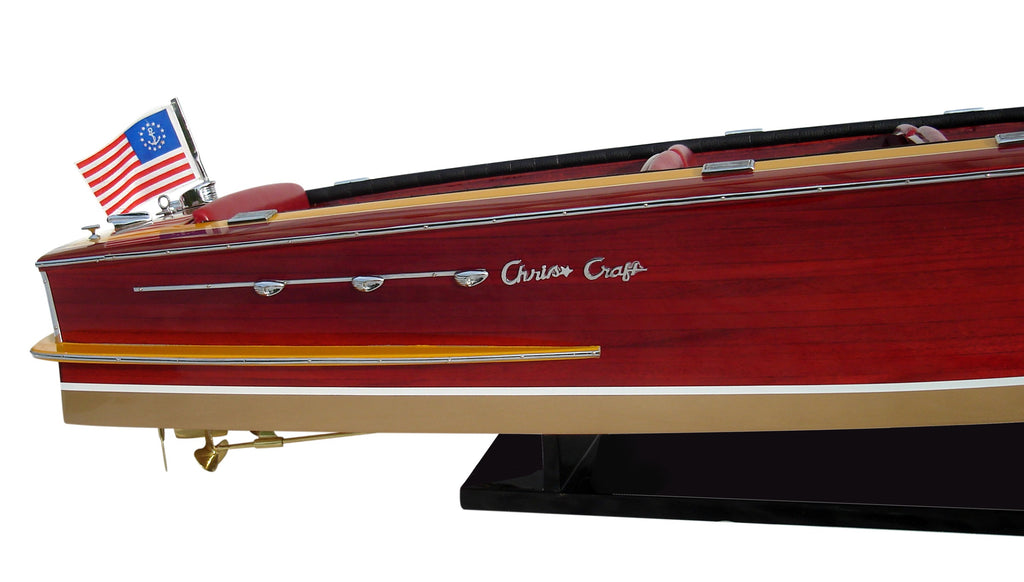 Model Speed Boat Chris Craft Continental 1959 96 x 30 x H. 28 cm