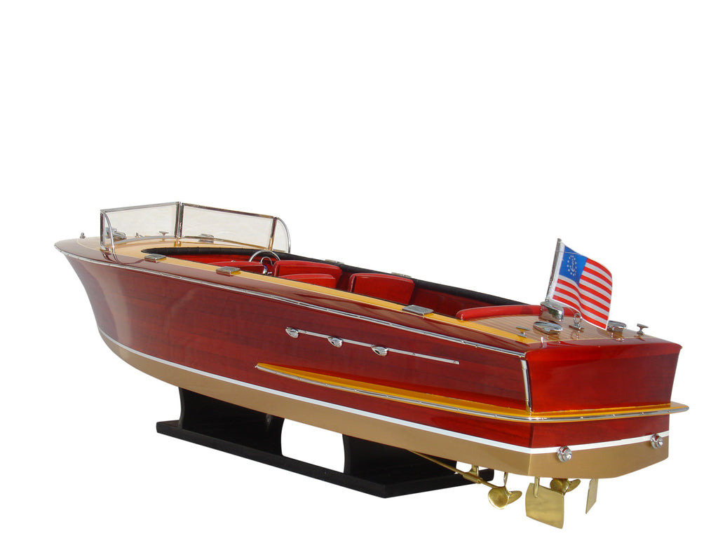 Model Speed Boat Chris Craft Continental 1959 96 x 30 x H. 28 cm