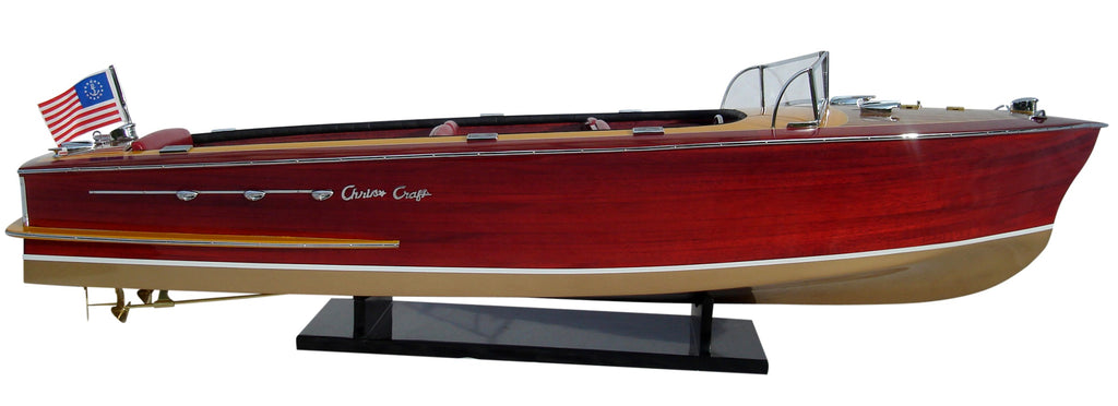 Model Speed Boat Chris Craft Continental 1959 96 x 30 x H. 28 cm