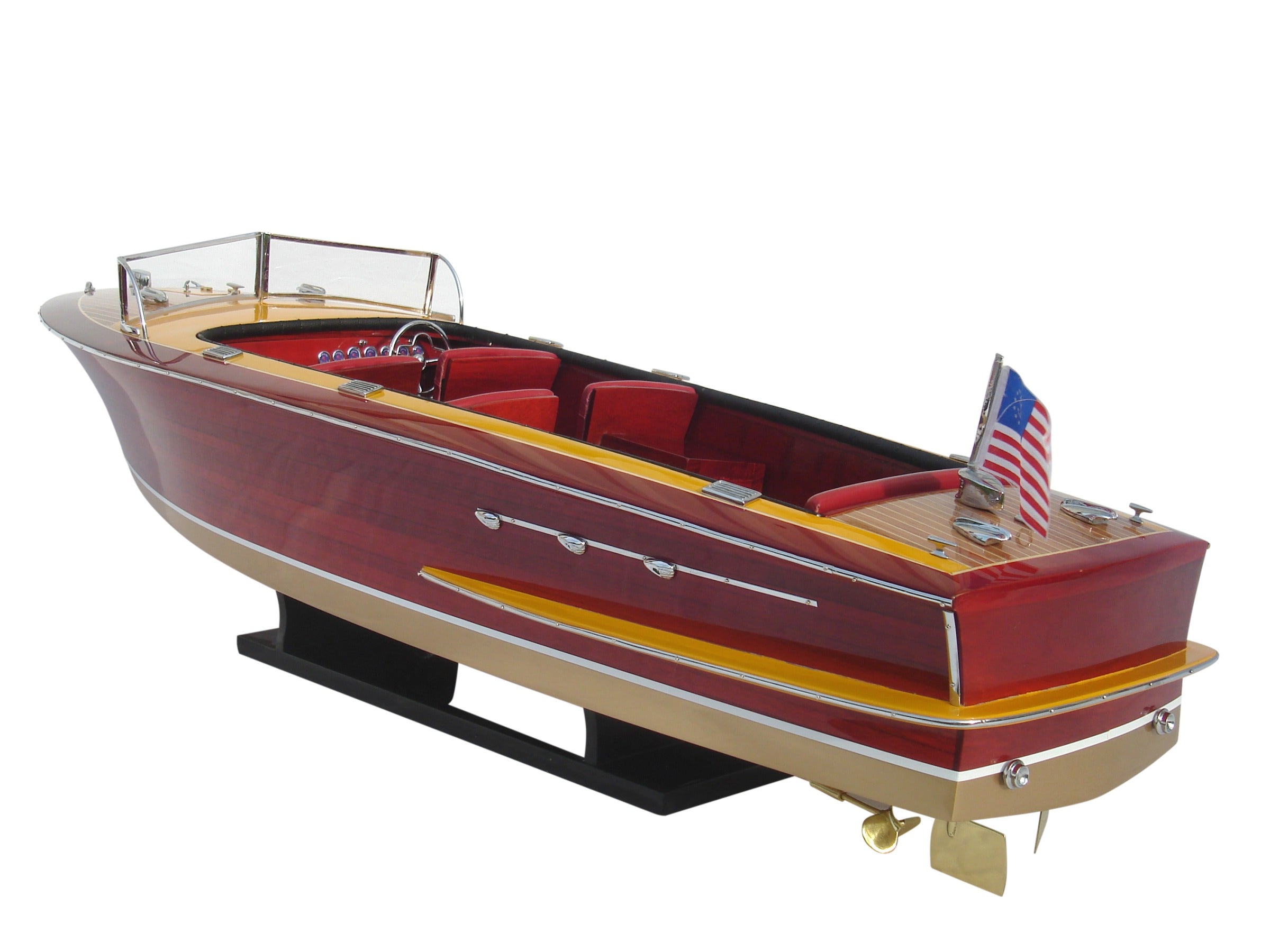 Model Speed Boat Chris Craft Continental 1959 96 x 30 x H. 28 cm