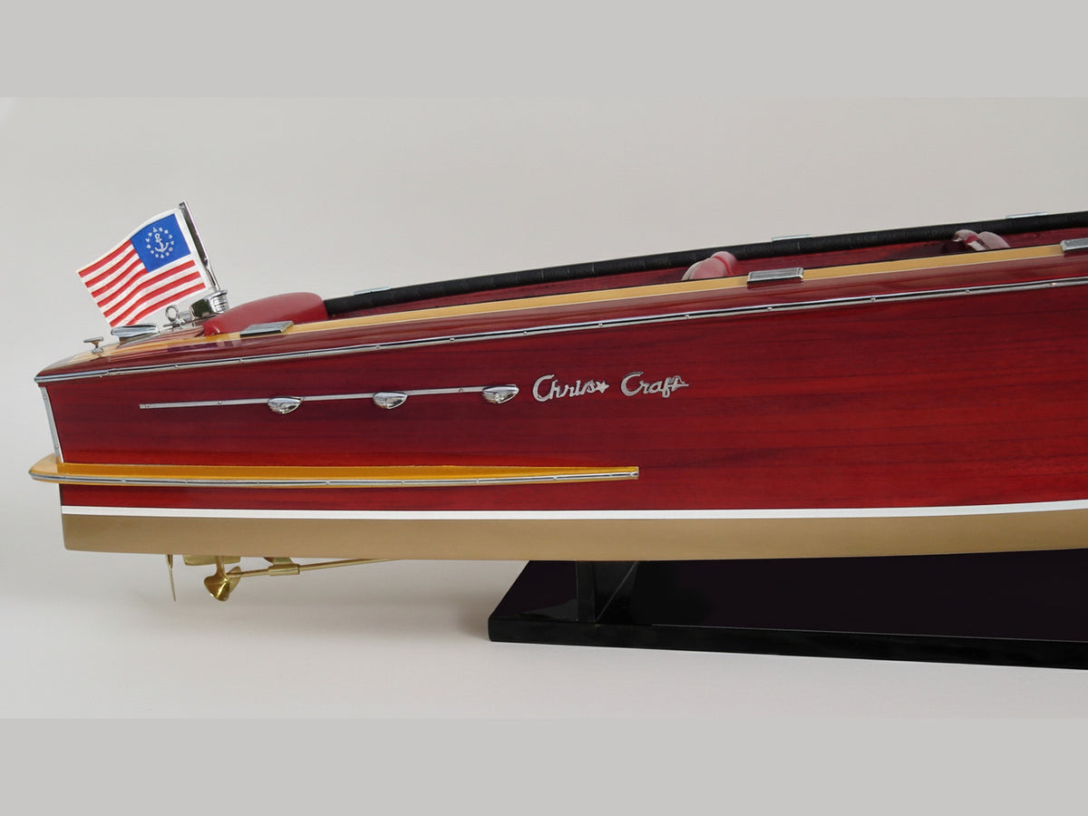 Model Speed Boat Chris Craft Continental 1959 96 x 30 x H. 28 cm