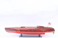 Modell-Speedboot Baby Bootlegger (with hundreds of brass pins on hull) 90 x 21 x H. 23 cm