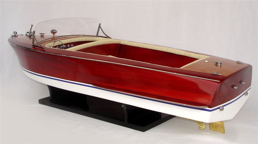 Model Speed Boat Riva Sebino 80 x 22 x H. 28 cm