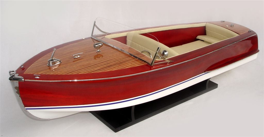 Model Speed Boat Riva Sebino 80 x 22 x H. 28 cm