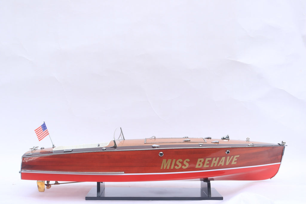 Model Speed Boat Miss Behave 80 x 26 x H. 23 cm