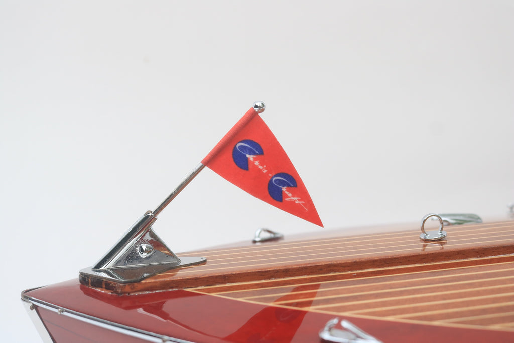 Model Speed Boat Chris Craft Holidays 1962 86 x 28 x H. 23 cm