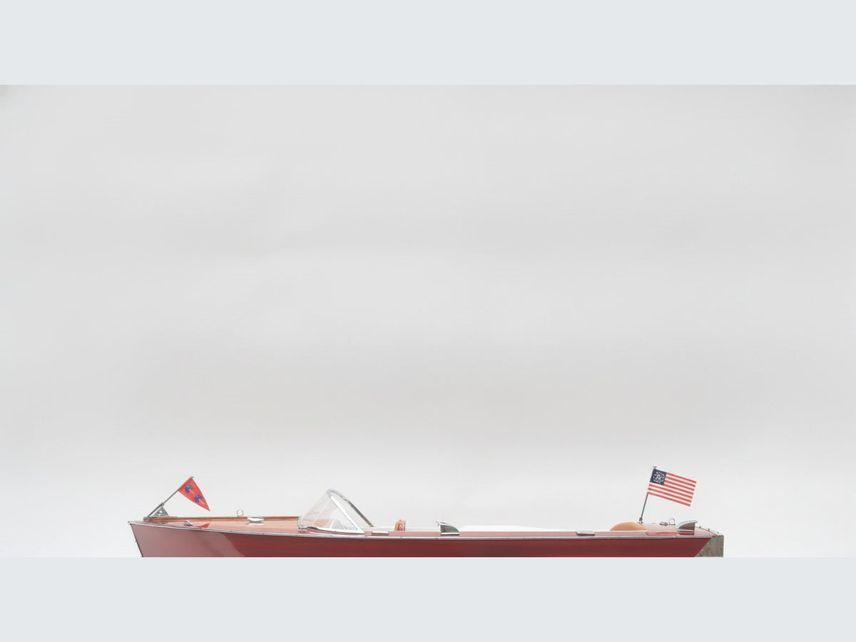 Model Speed Boat Chris Craft Holidays 1962 86 x 28 x H. 23 cm