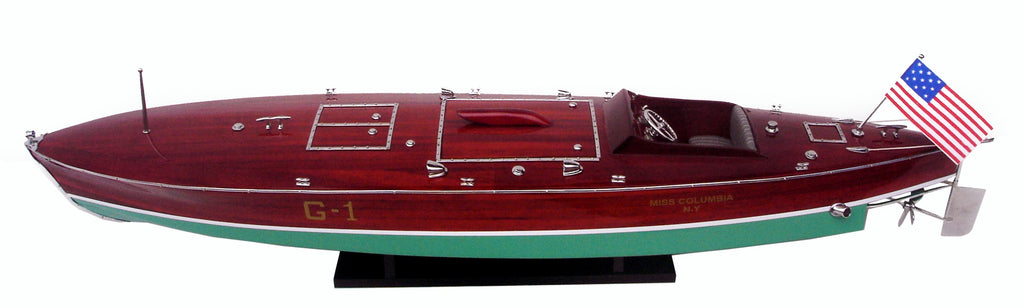 Model Speed Boat Miss Columbia 87 x 18 x H. 21 cm