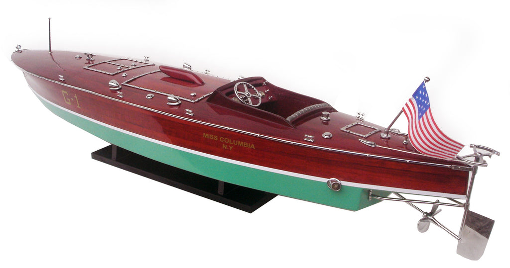 Model Speed Boat Miss Columbia 87 x 18 x H. 21 cm