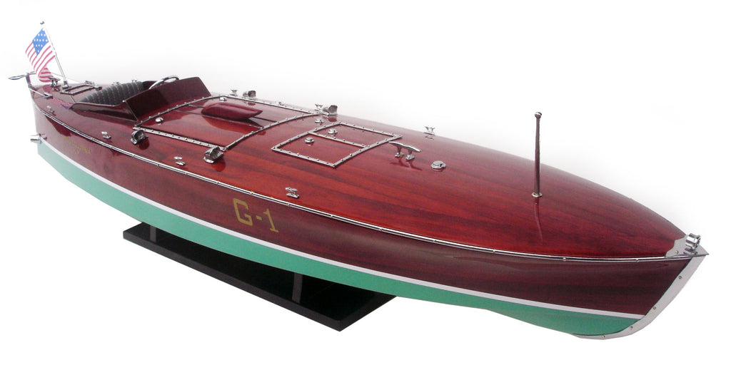 Model Speed Boat Miss Columbia 87 x 18 x H. 21 cm