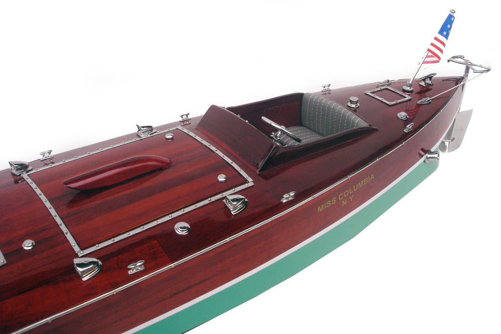 Model Speed Boat Miss Columbia 87 x 18 x H. 21 cm